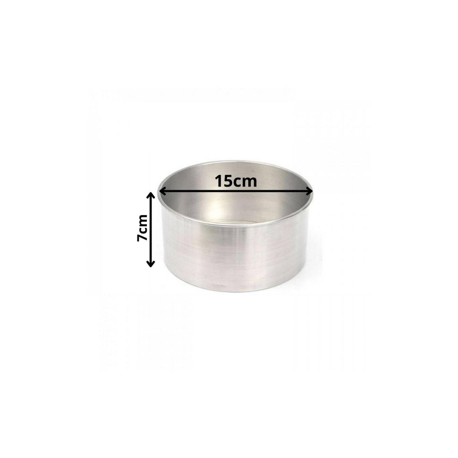 assadeira redonda fundo fixo 15x7 rocha formas