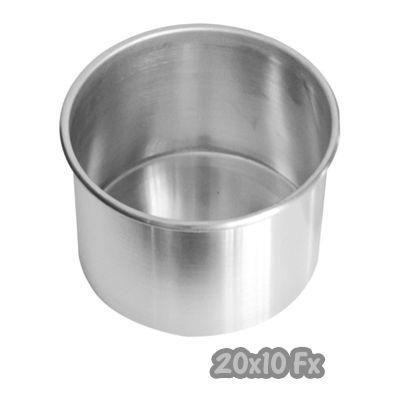 assadeira redonda fundo fixo 20x10 rocha formas