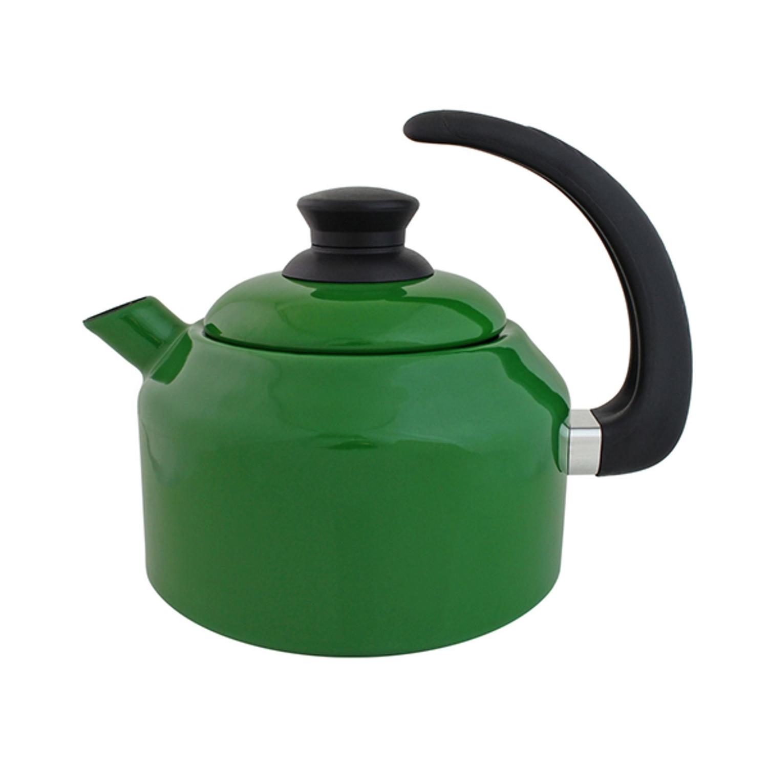 chaleira esmaltada verde ewel