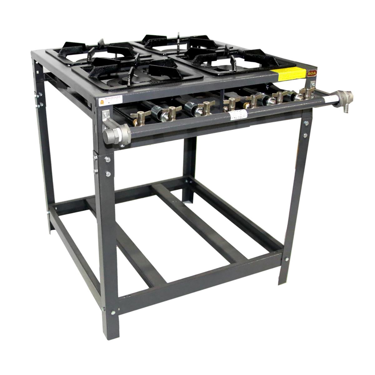 fogo industrial roa 4bc 40x40