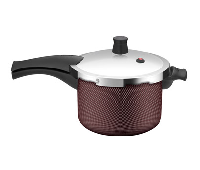 Panela Presso 4,5L Vermelha Rochedo Turbo